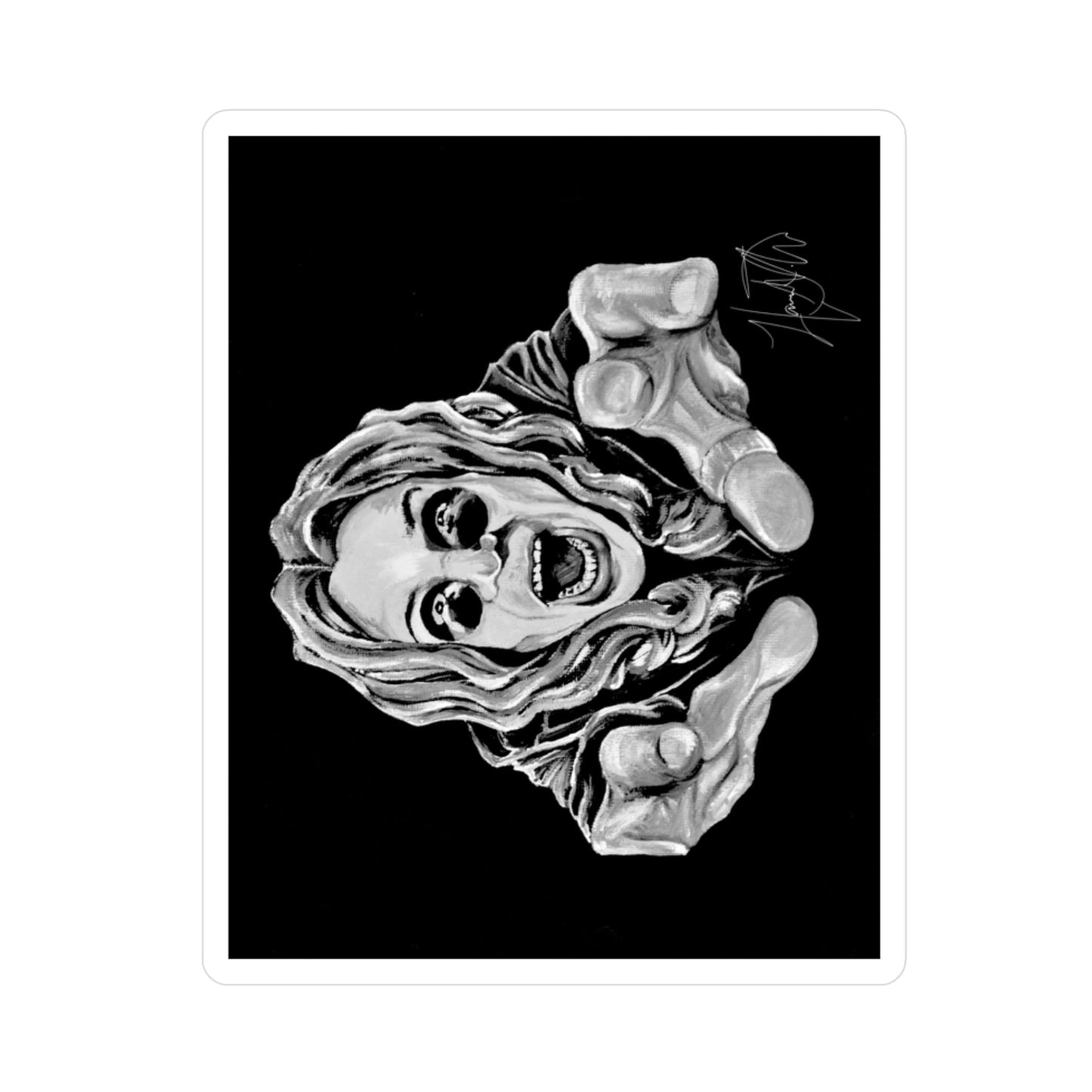 Ozzy "Prince of Darkness" Black Vinyl Sticker