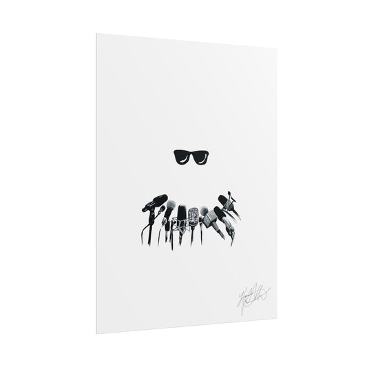 No Comment | Minimalist Retro Sunglasses Art Print
