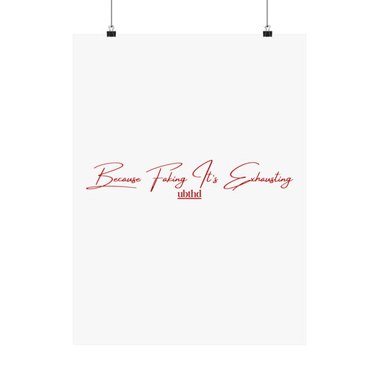 No Pretense Limited Edition Poster