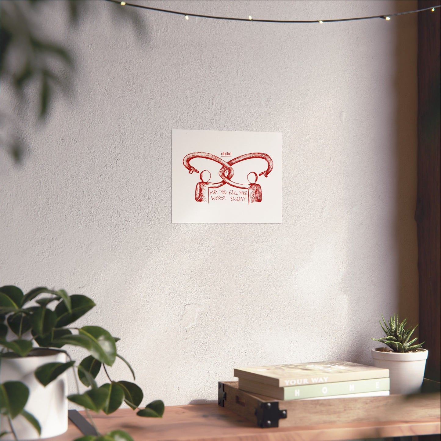 Kill Your Worst Enemy - Red Poster Print