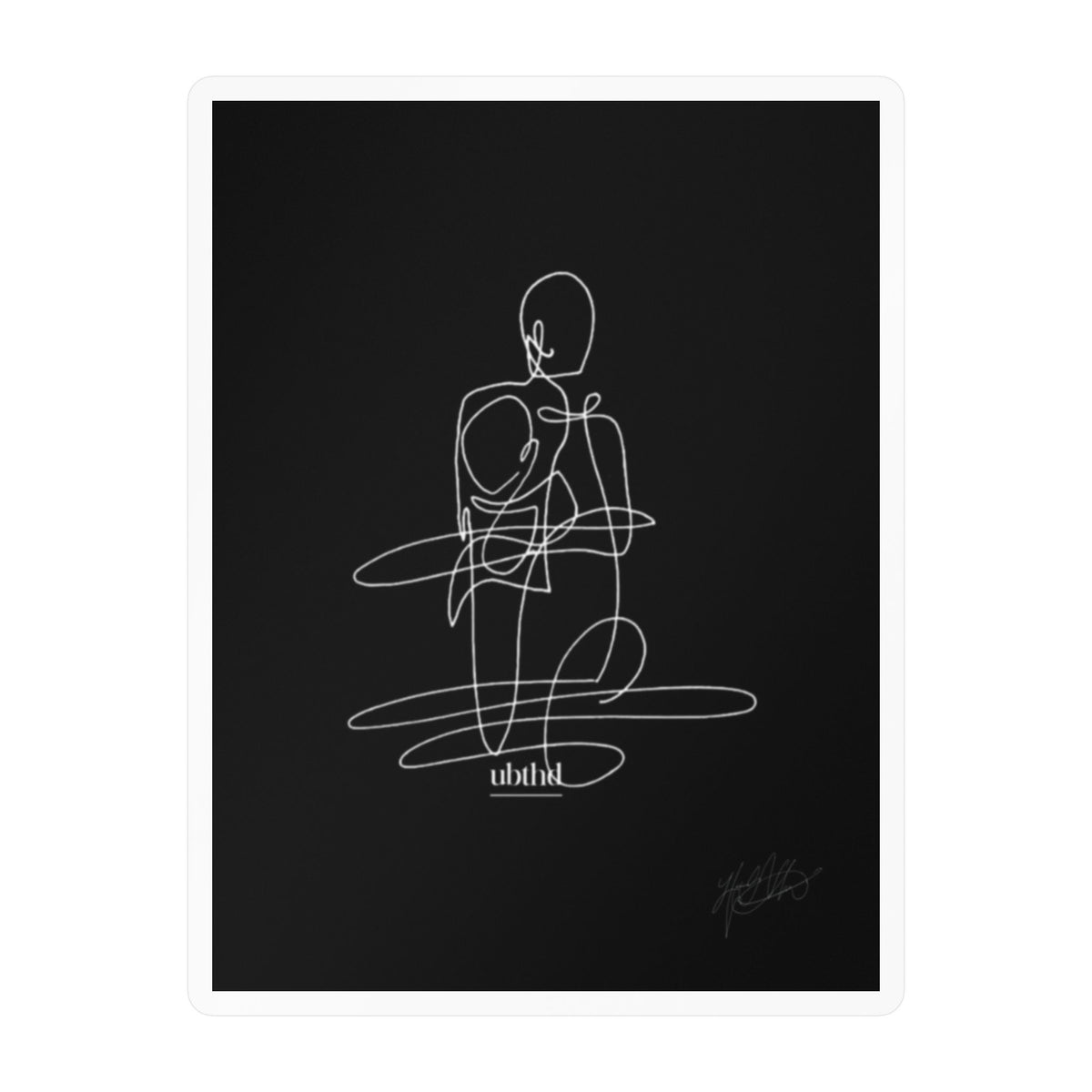 Fine Art | Minimalist Abstract Line Vinyl Sticker