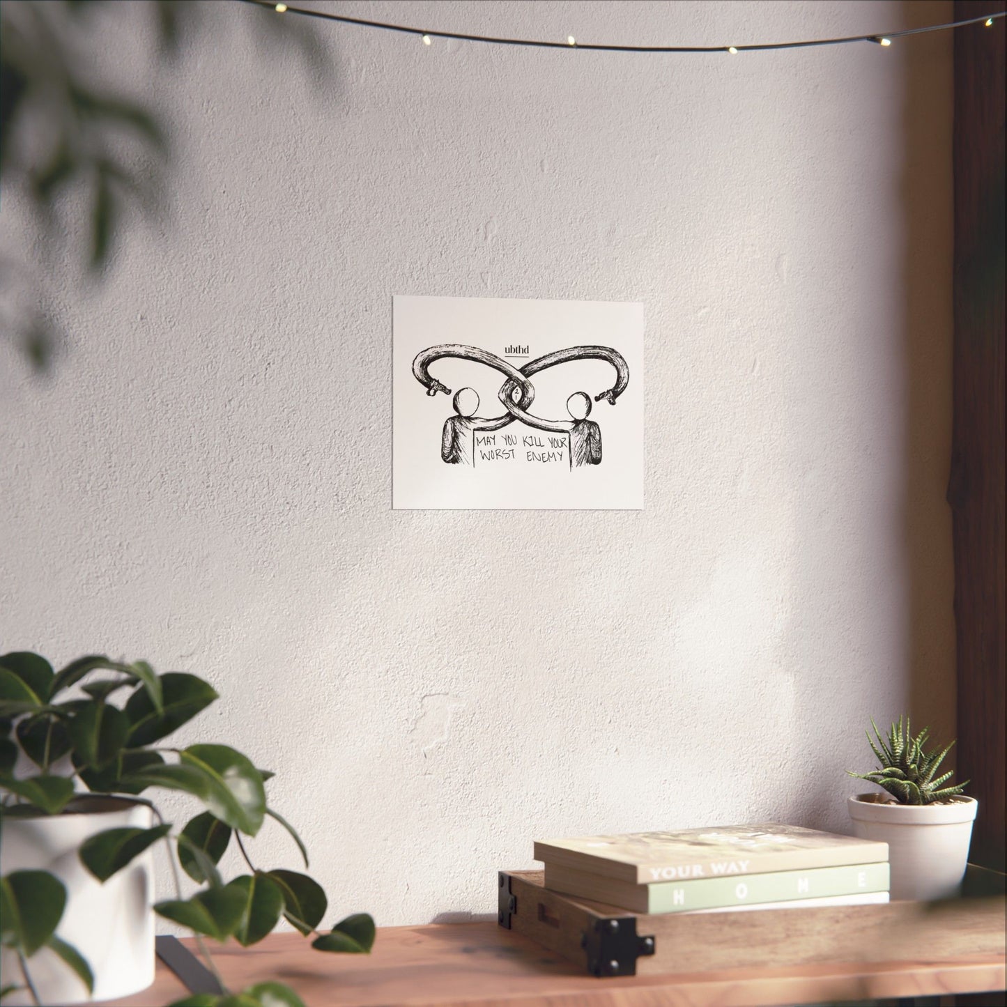 Kill Your Worst Enemy - Black Poster Print