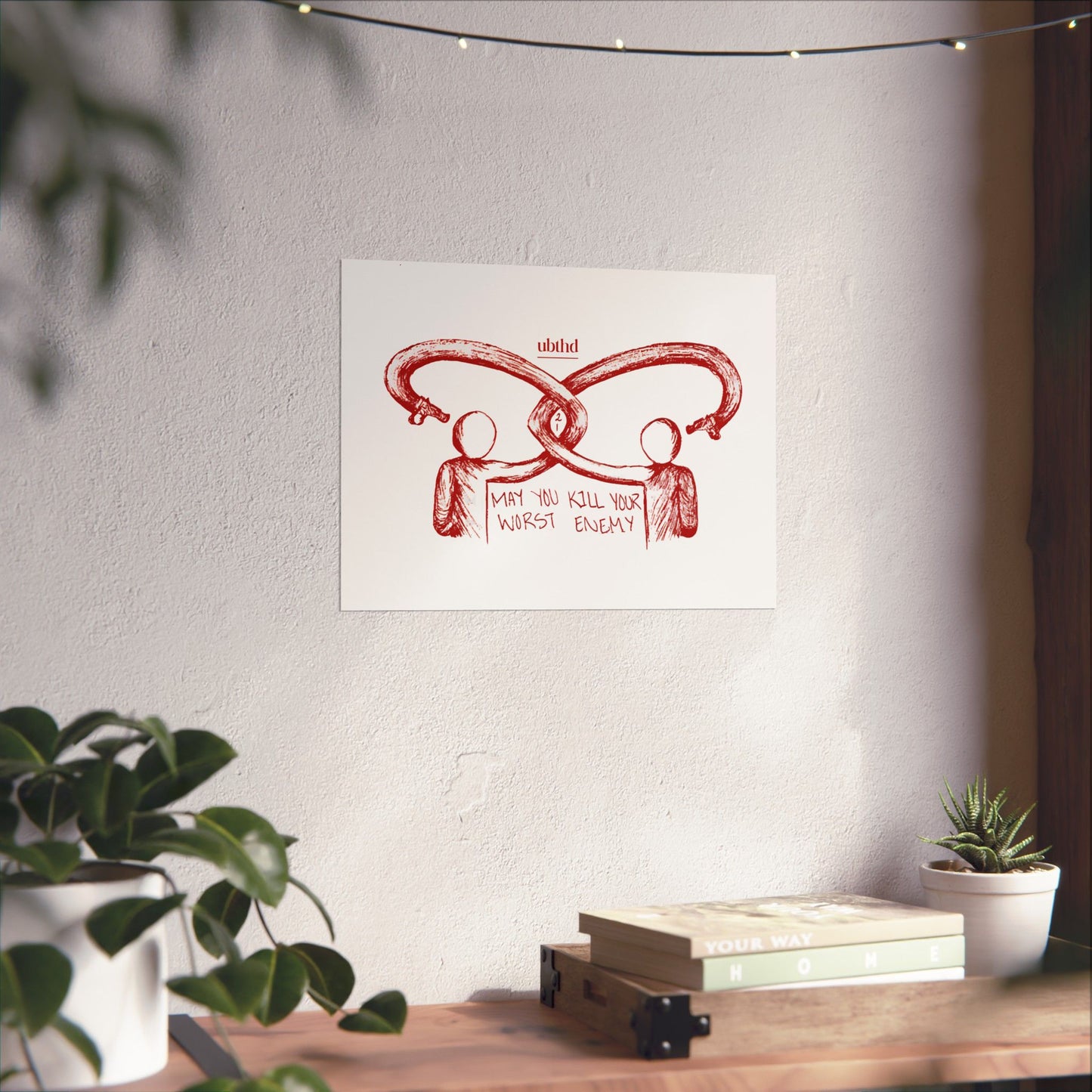Kill Your Worst Enemy - Red Poster Print