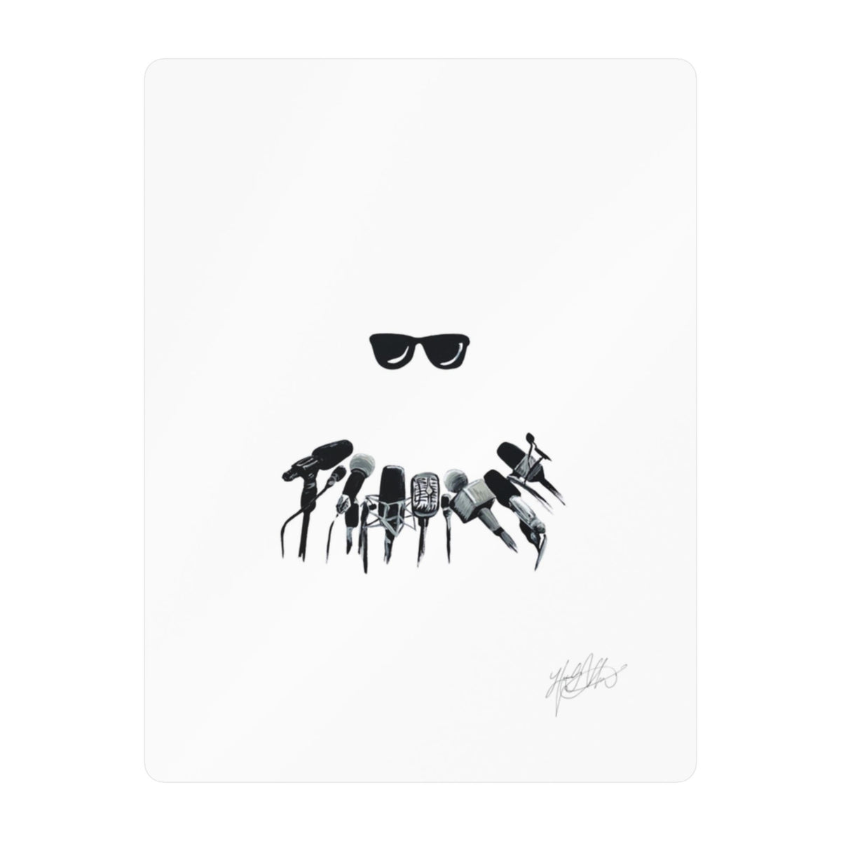 No Comment | Minimalist Retro Sunglasses Vinyl Sticker