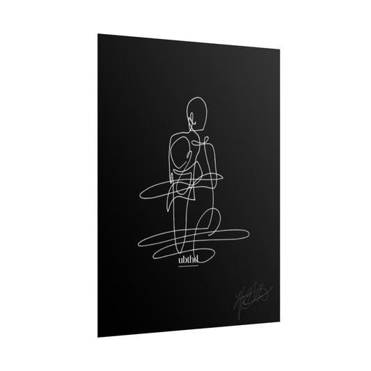 Fine Print | Abstract Minimalist Continuous Line Figure Art
