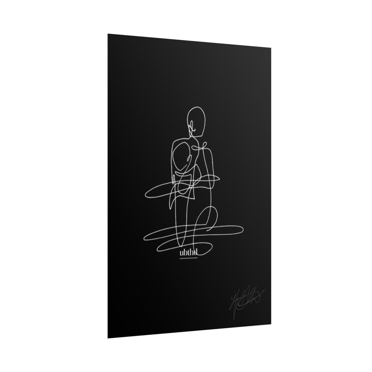 Fine Print | Abstract Minimalist Continuous Line Figure Art