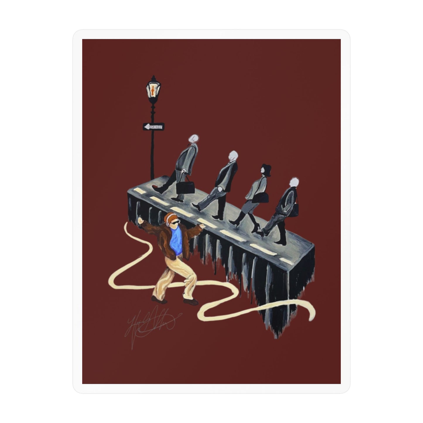 The Afterparty | Surreal Vintage Illustration Vinyl Sticker
