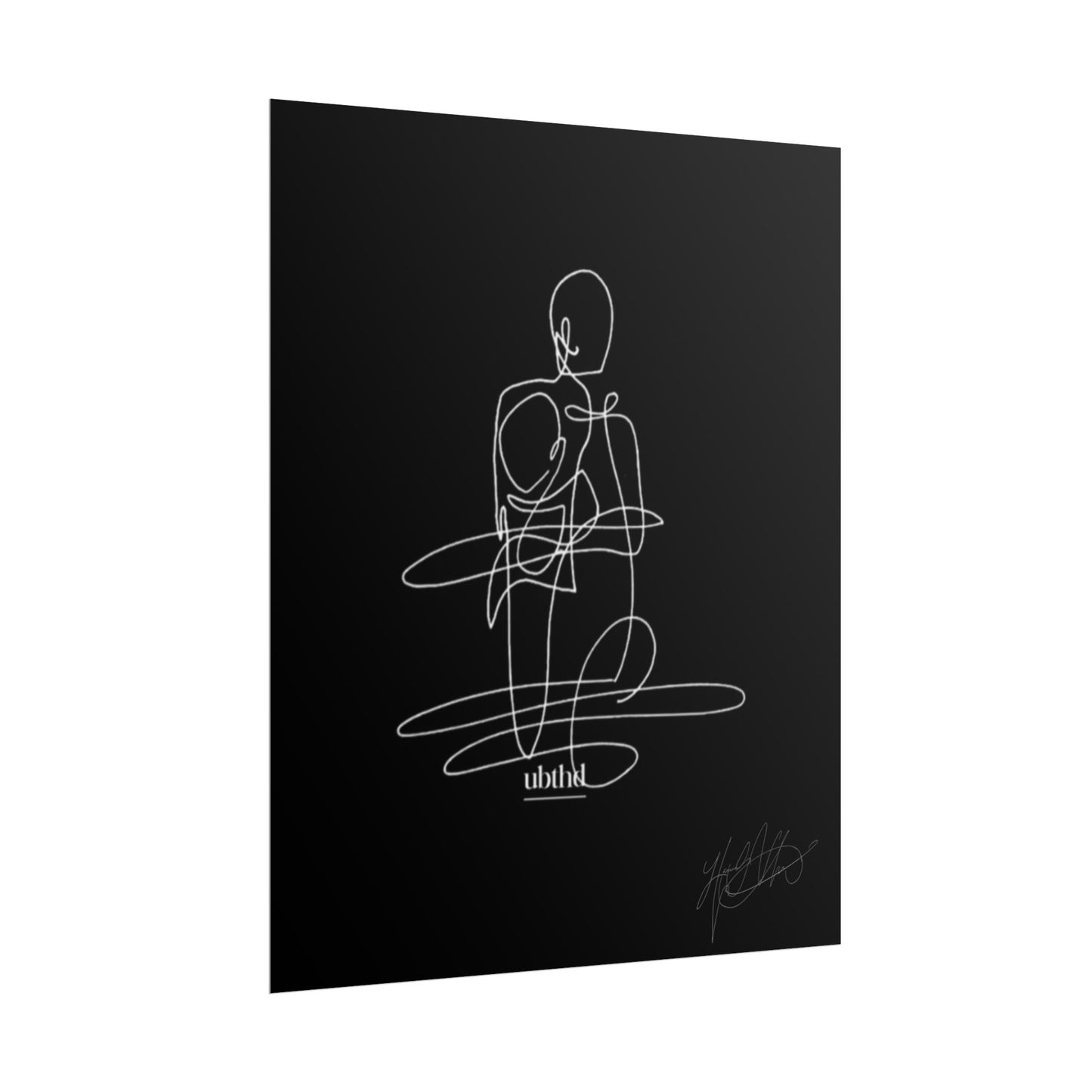 Fine Print | Abstract Minimalist Continuous Line Figure Art