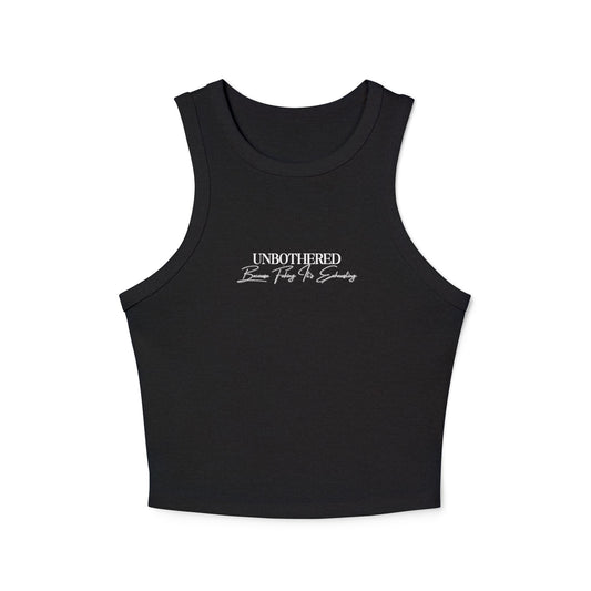 First Run Ribbed Racerback Tank