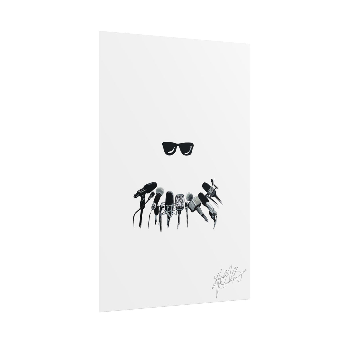 No Comment | Minimalist Retro Sunglasses Art Print