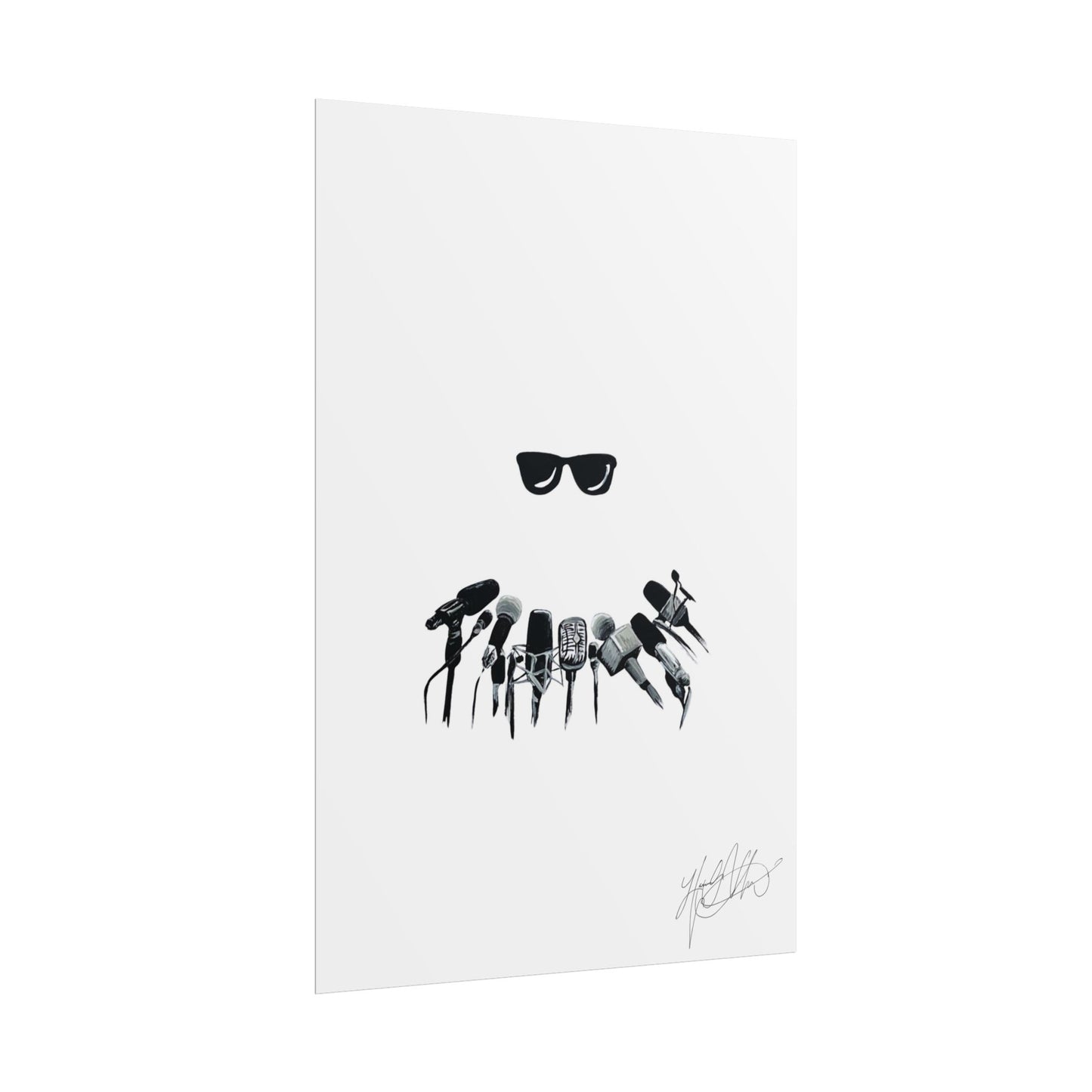 No Comment | Minimalist Retro Sunglasses Art Print