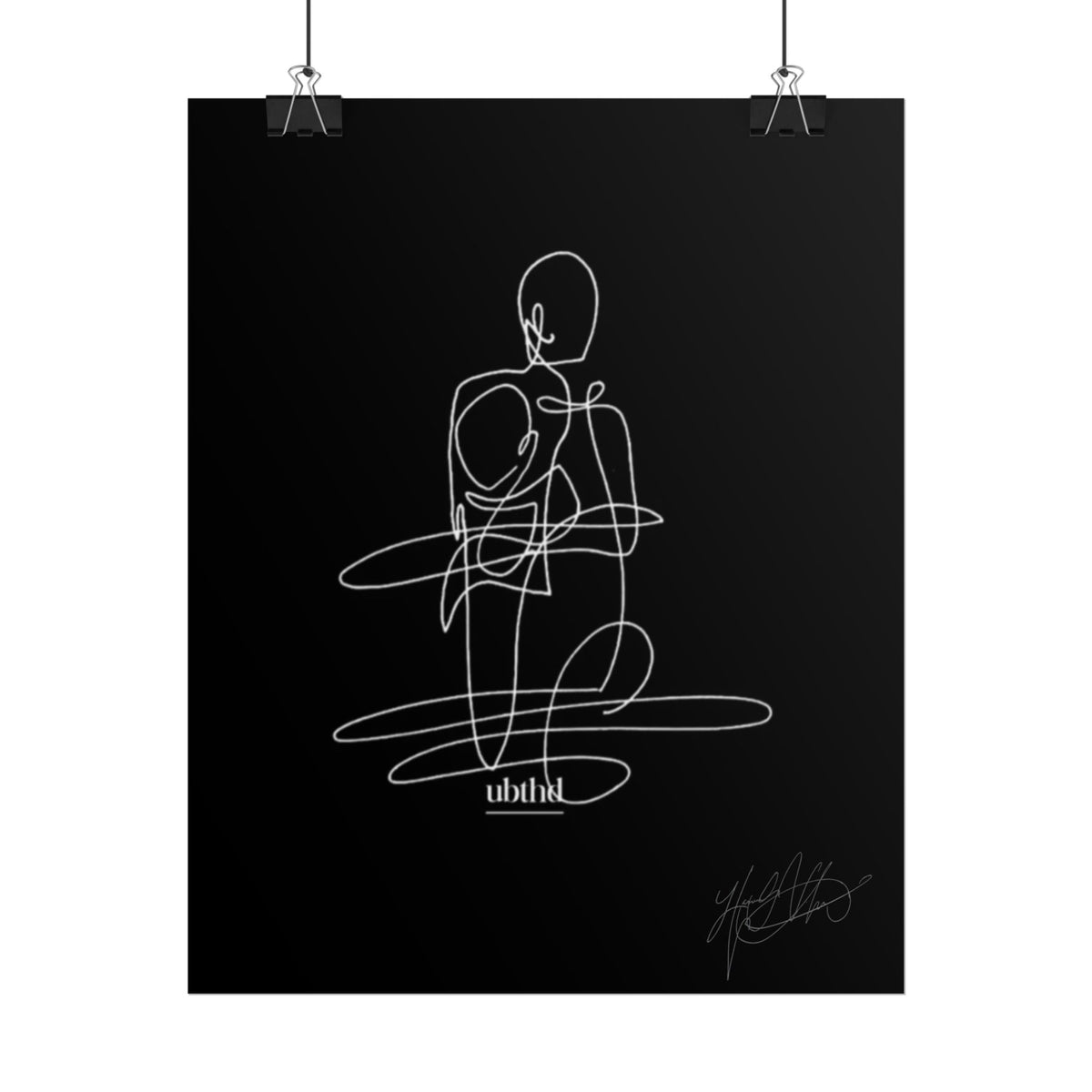 Fine Print | Abstract Minimalist Continuous Line Figure Art