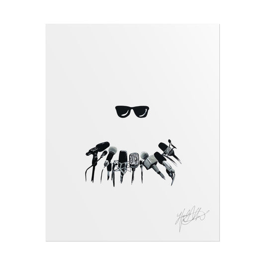 No Comment | Minimalist Retro Sunglasses Art Print