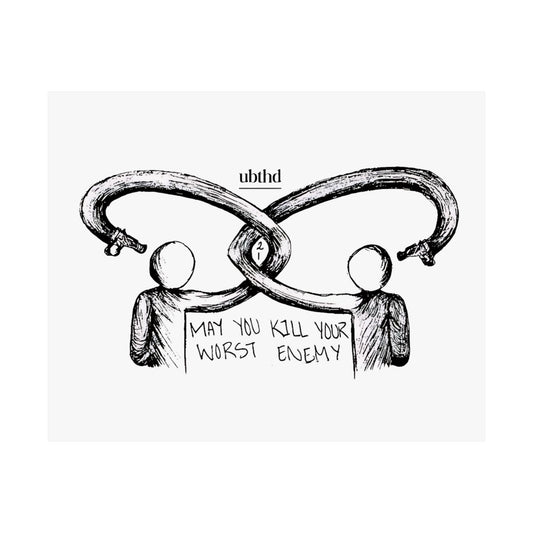 Kill Your Worst Enemy - Black Poster Print