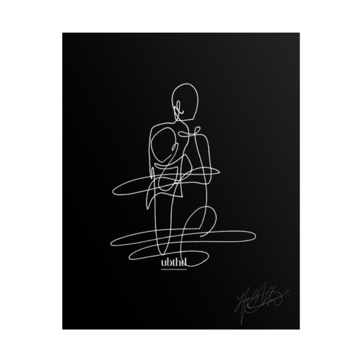 Fine Print | Abstract Minimalist Continuous Line Figure Art