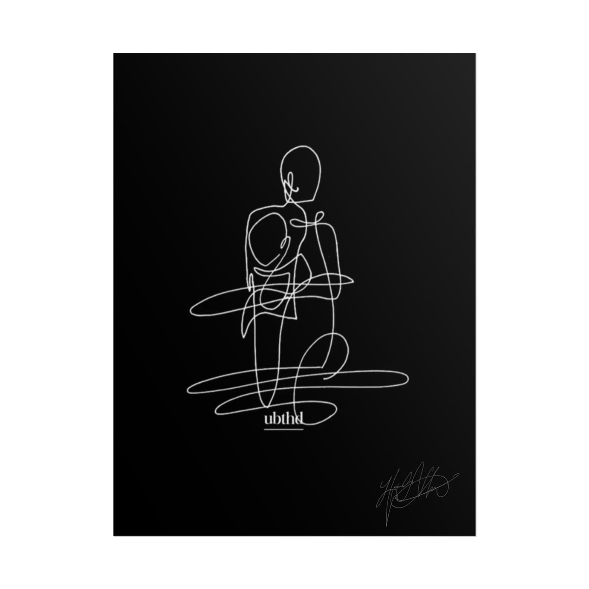 Fine Print | Abstract Minimalist Continuous Line Figure Art