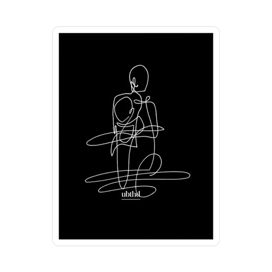 Seamless Flow - Black Vinyl Sticker
