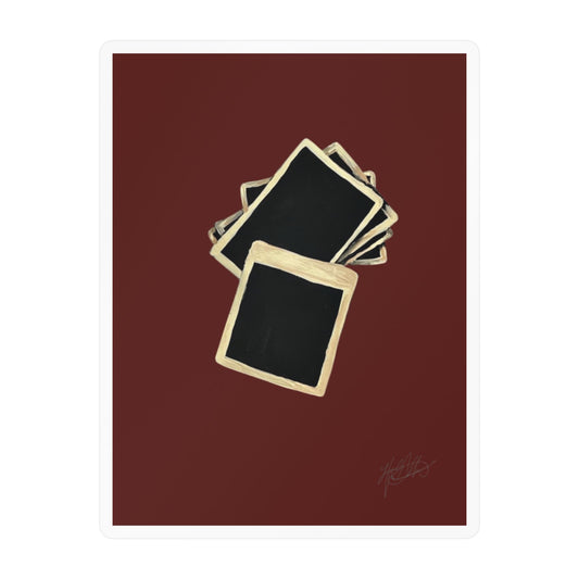 Flash Photography | Retro Stacked Polaroid Vinyl Sticker