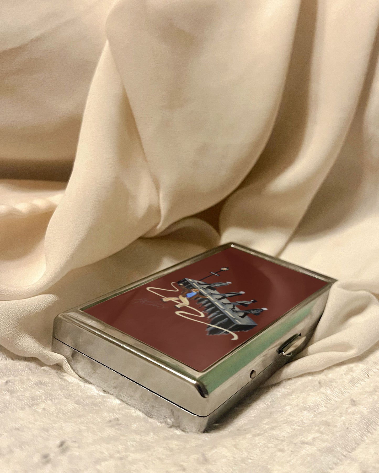The Afterparty | 2-Sided Art Vintage Metal Pocket Case