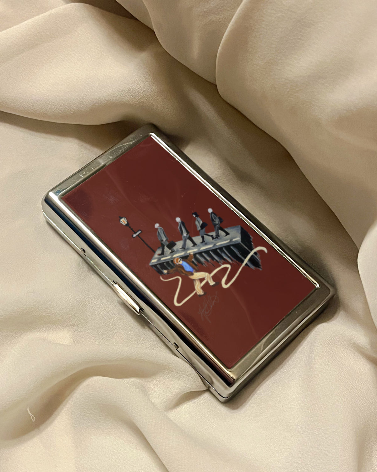The Afterparty | 2-Sided Art Vintage Metal Pocket Case