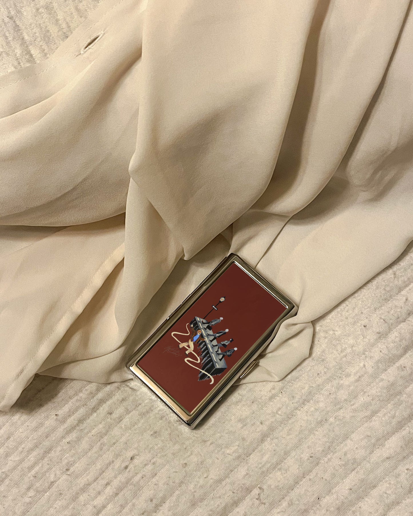 The Afterparty | 2-Sided Art Vintage Metal Pocket Case