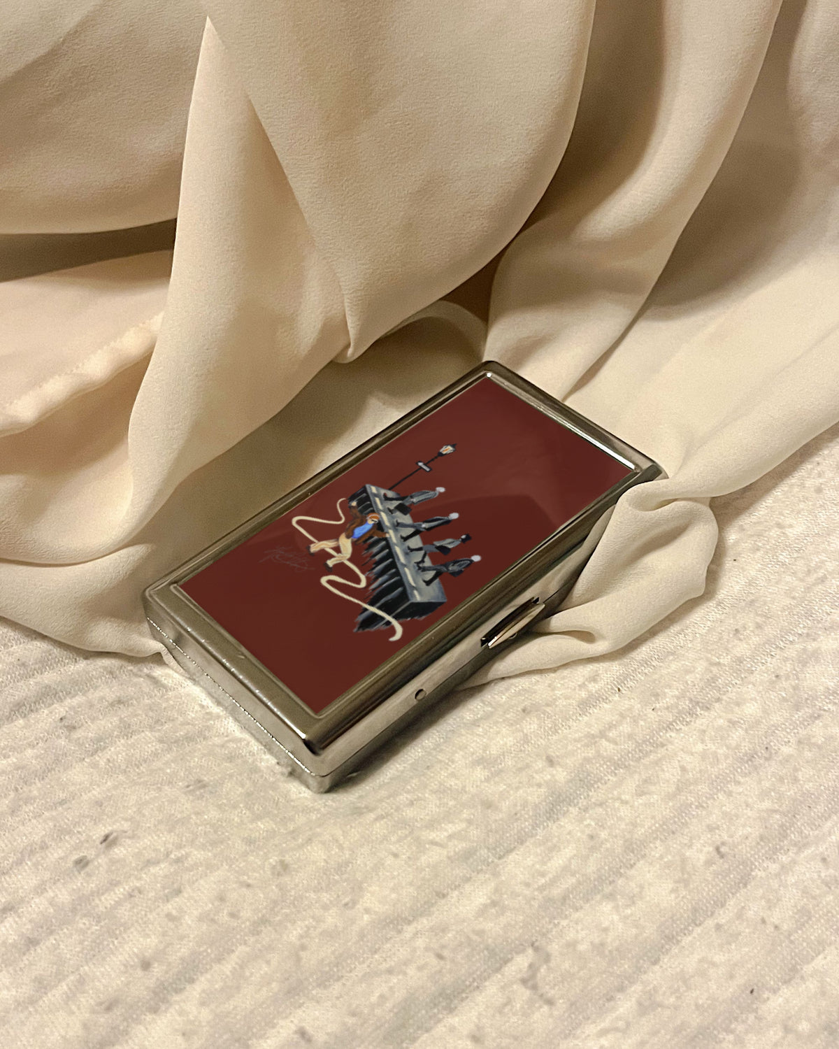 The Afterparty | 2-Sided Art Vintage Metal Pocket Case