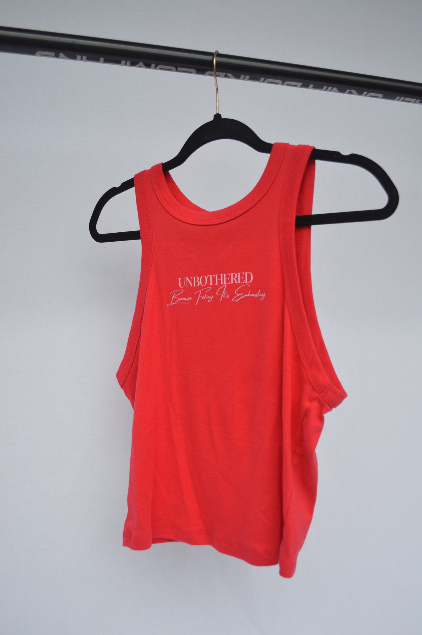 First Run Ribbed Racerback Tank