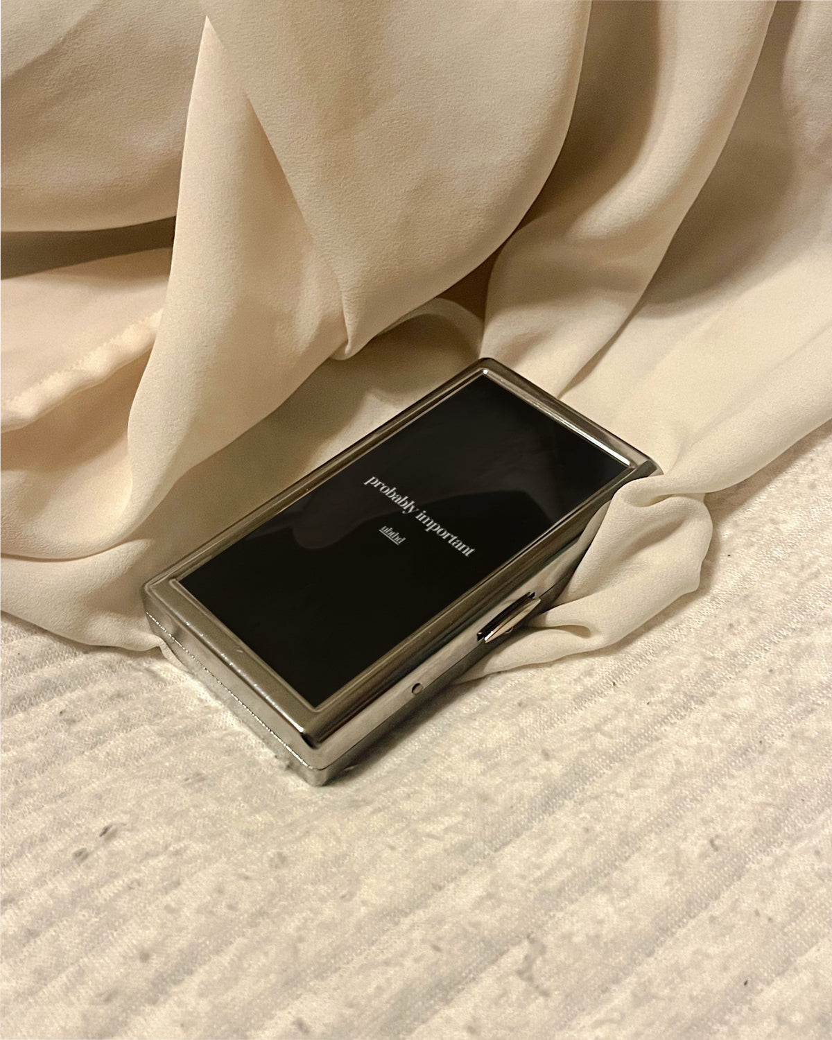 Probably Important | 2-Sided Art Vintage Metal Pocket Case