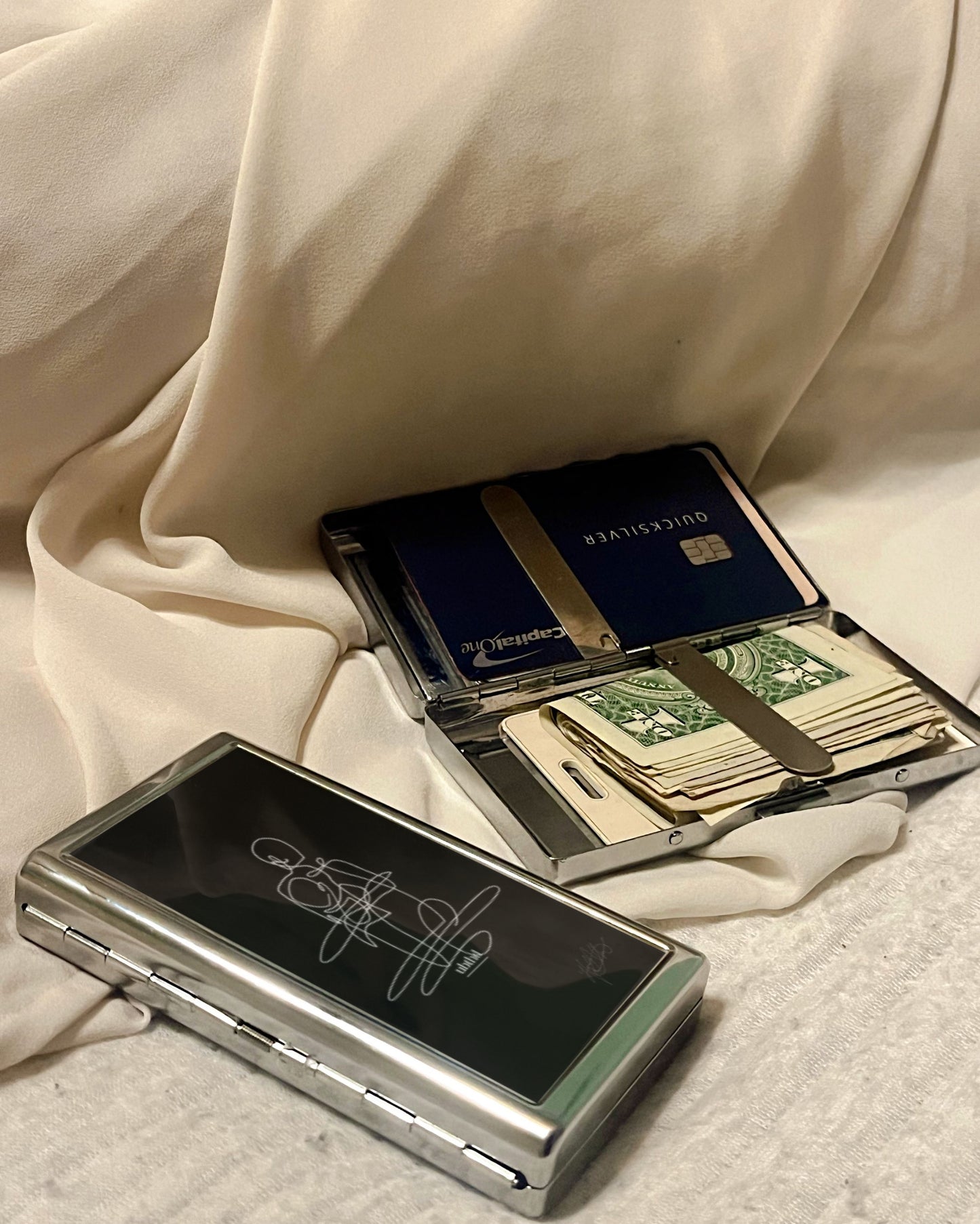 Probably Important | 2-Sided Art Vintage Metal Pocket Case