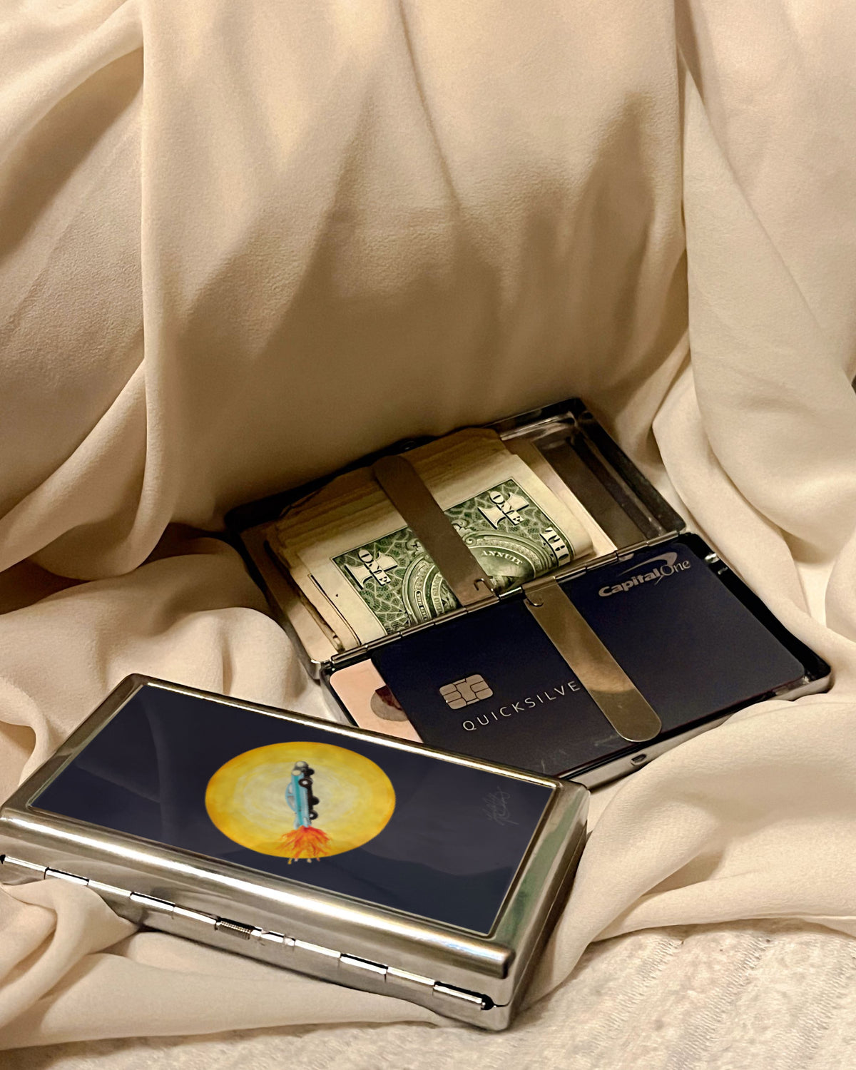 Joyride | 2-Sided Art Vintage Metal Pocket Case