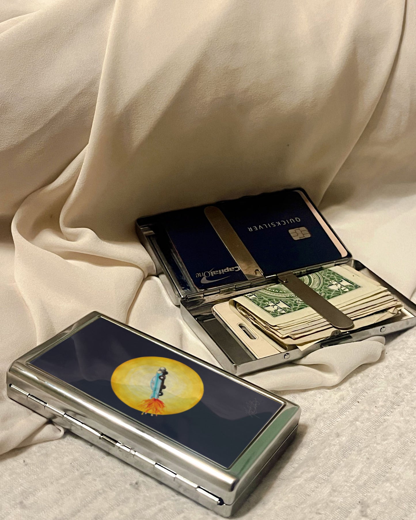 Joyride | 2-Sided Art Vintage Metal Pocket Case
