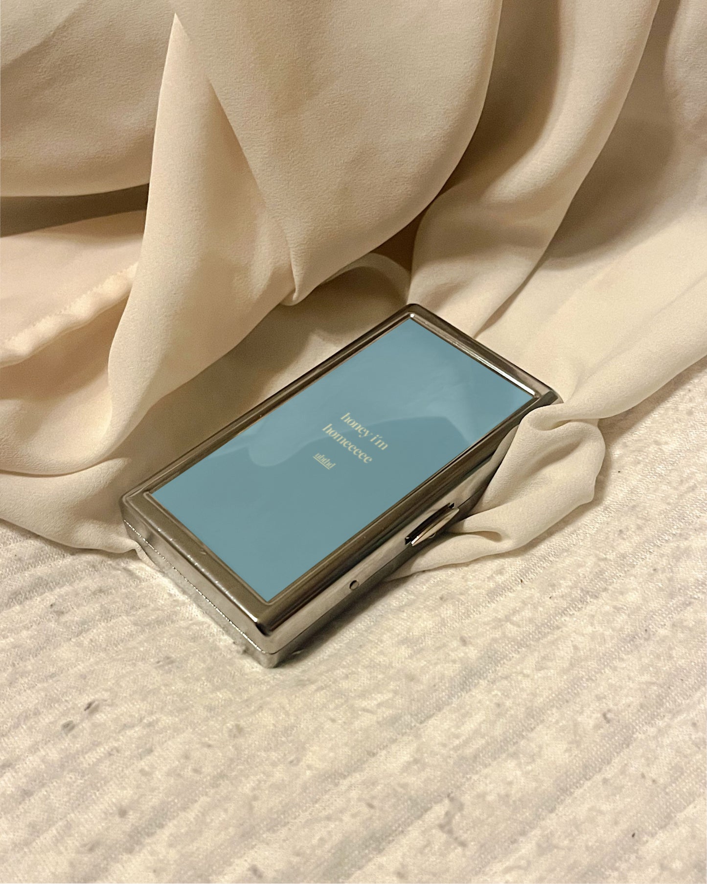 Last Call | 2-Sided Art Vintage Metal Pocket Case