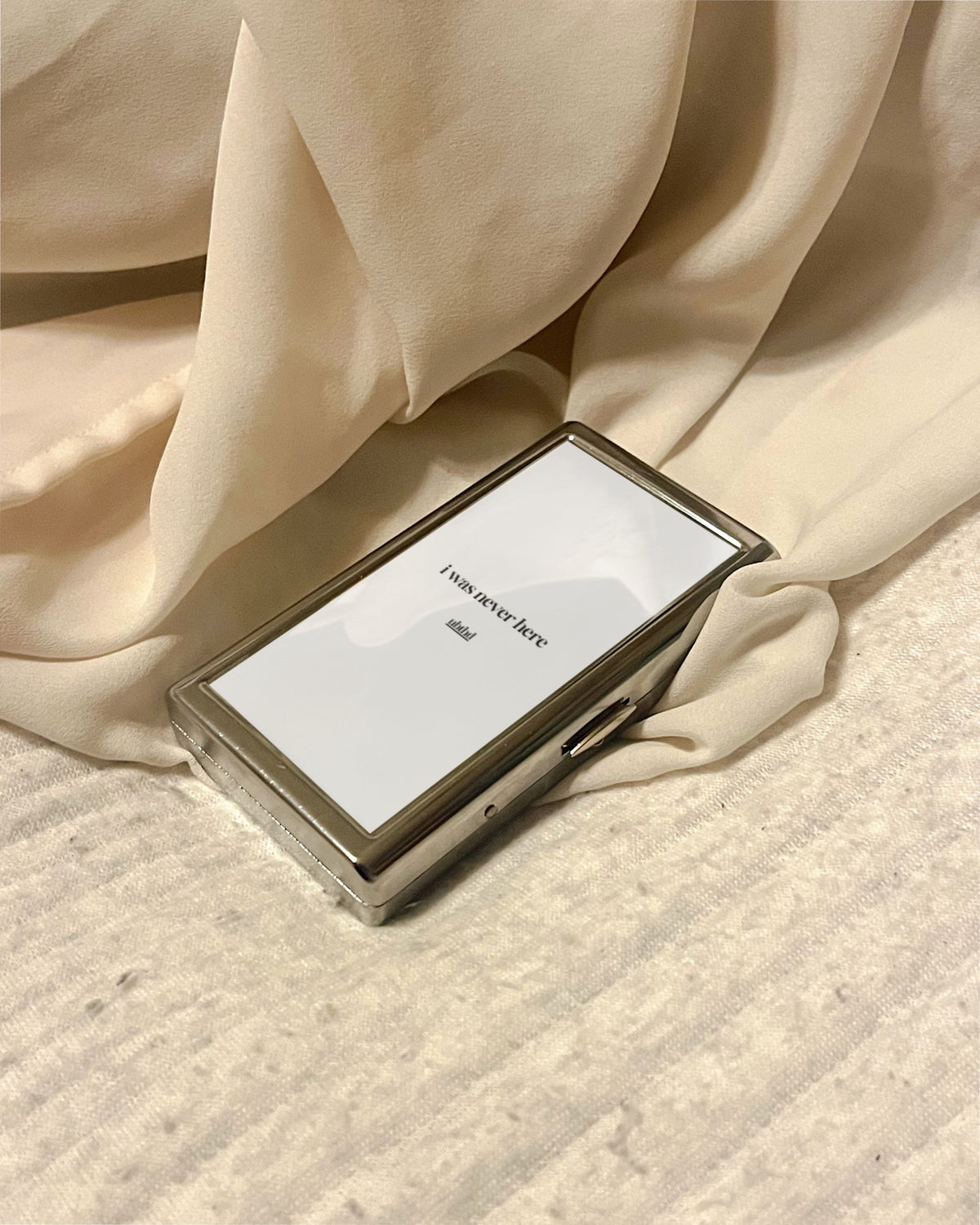 I Was Never Here | 2-Sided Art Vintage Metal Pocket Case