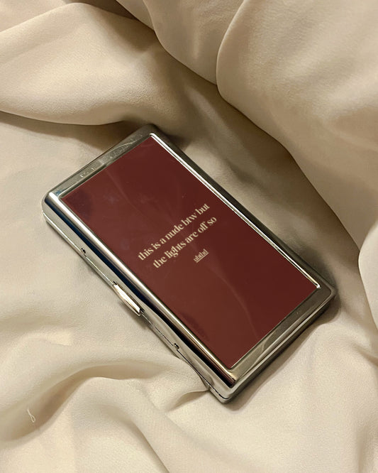 This Is A Nude Btw | 2-Sided Art Vintage Metal Pocket Case