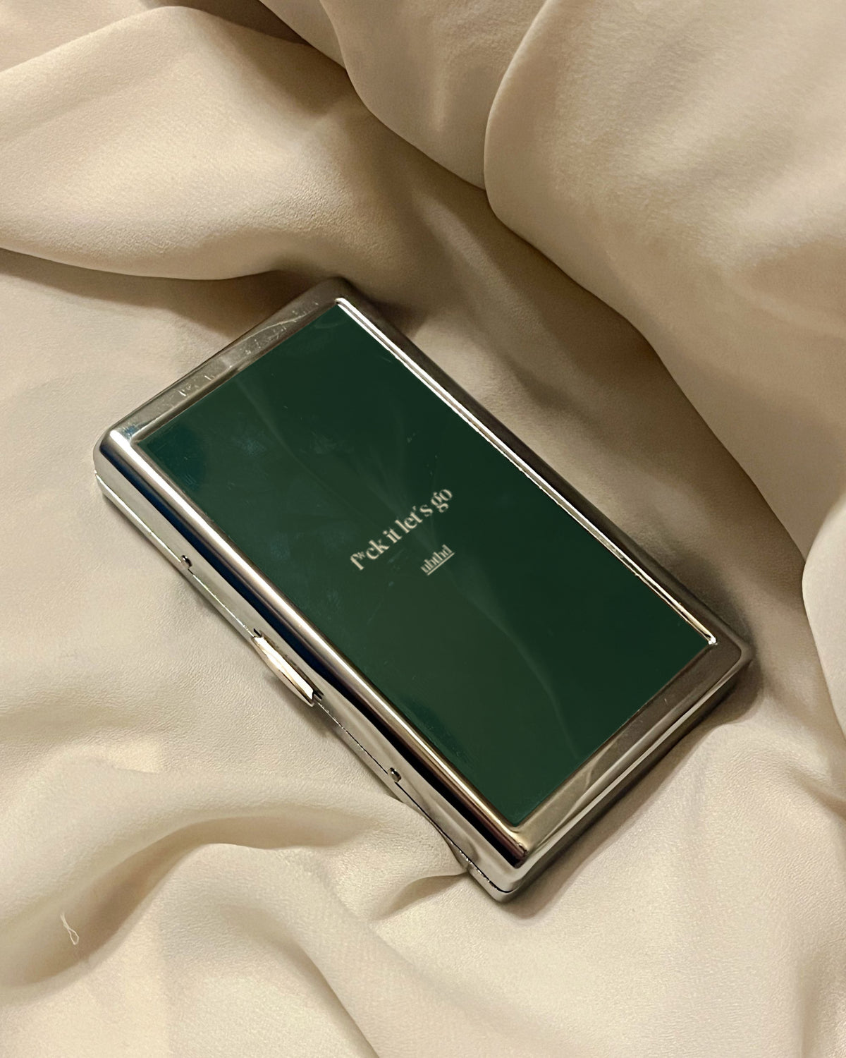 Let's Go | 2-Sided Art Vintage Metal Pocket Case