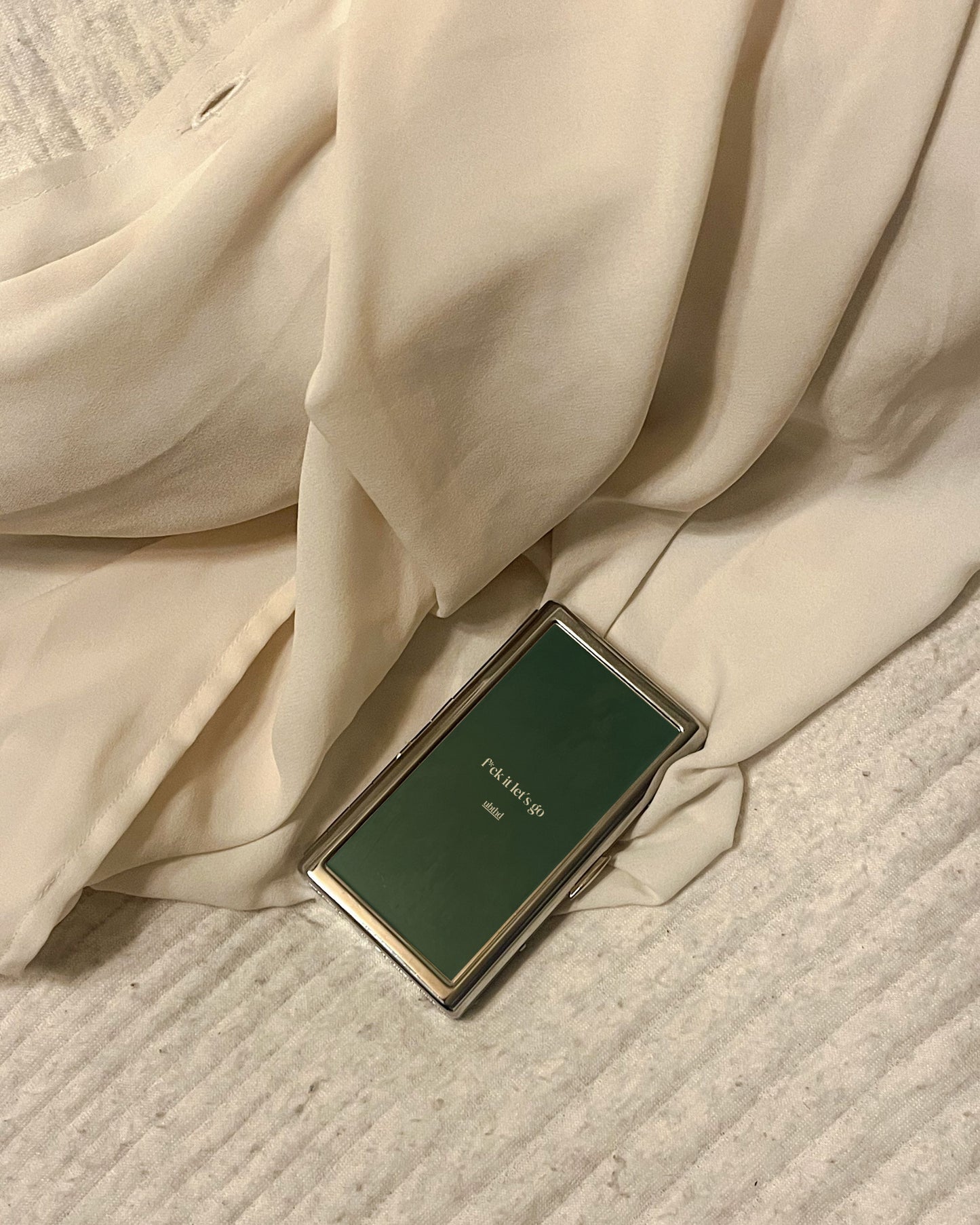 Let's Go | 2-Sided Art Vintage Metal Pocket Case