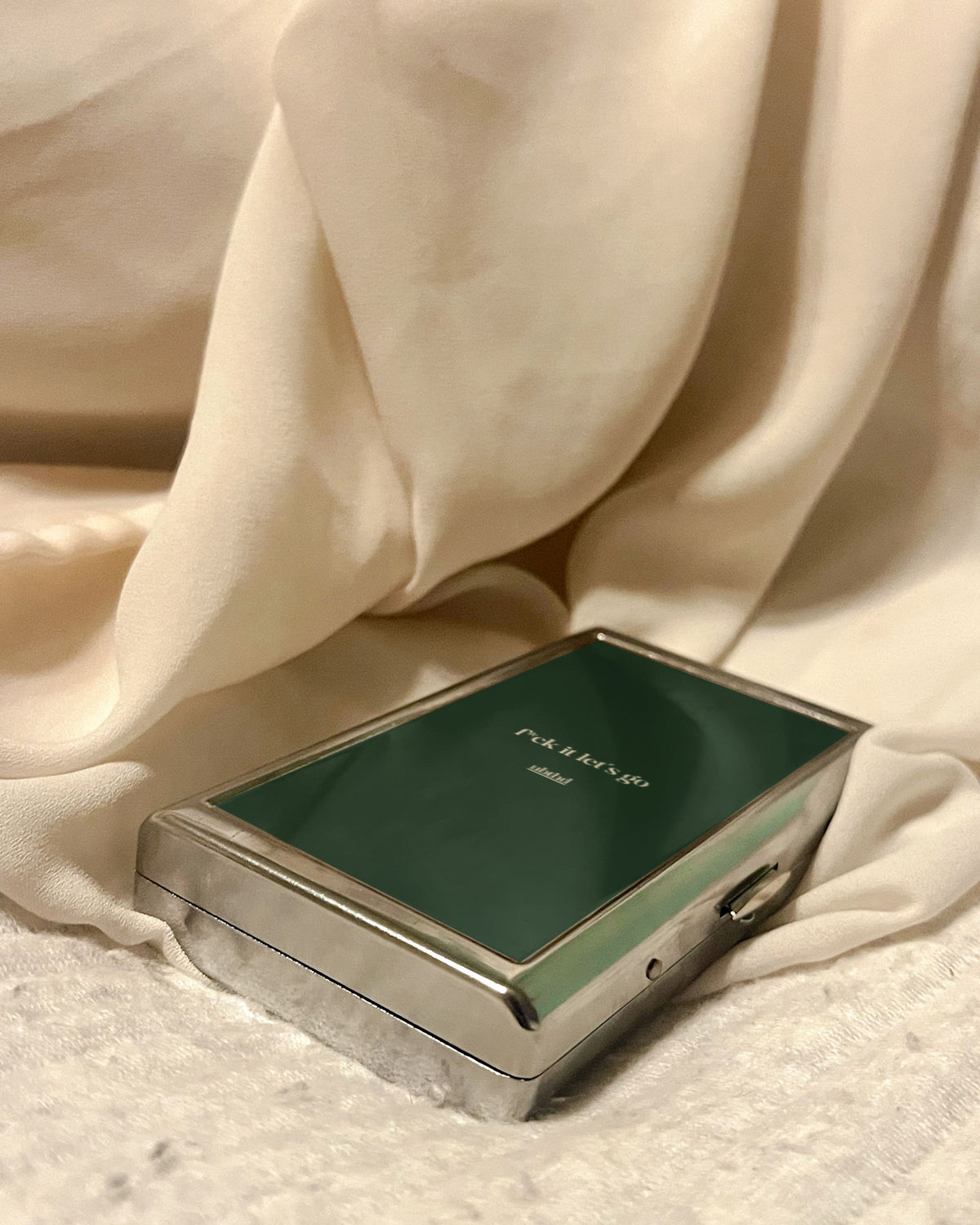 Let's Go | 2-Sided Art Vintage Metal Pocket Case
