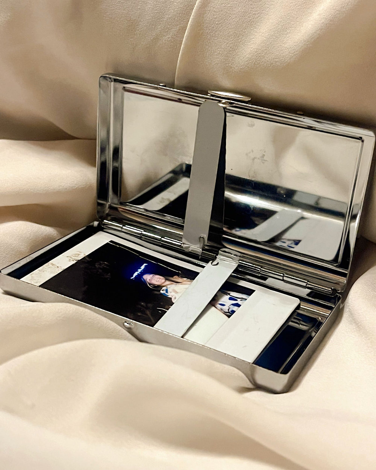 Last Call | 2-Sided Art Vintage Metal Pocket Case