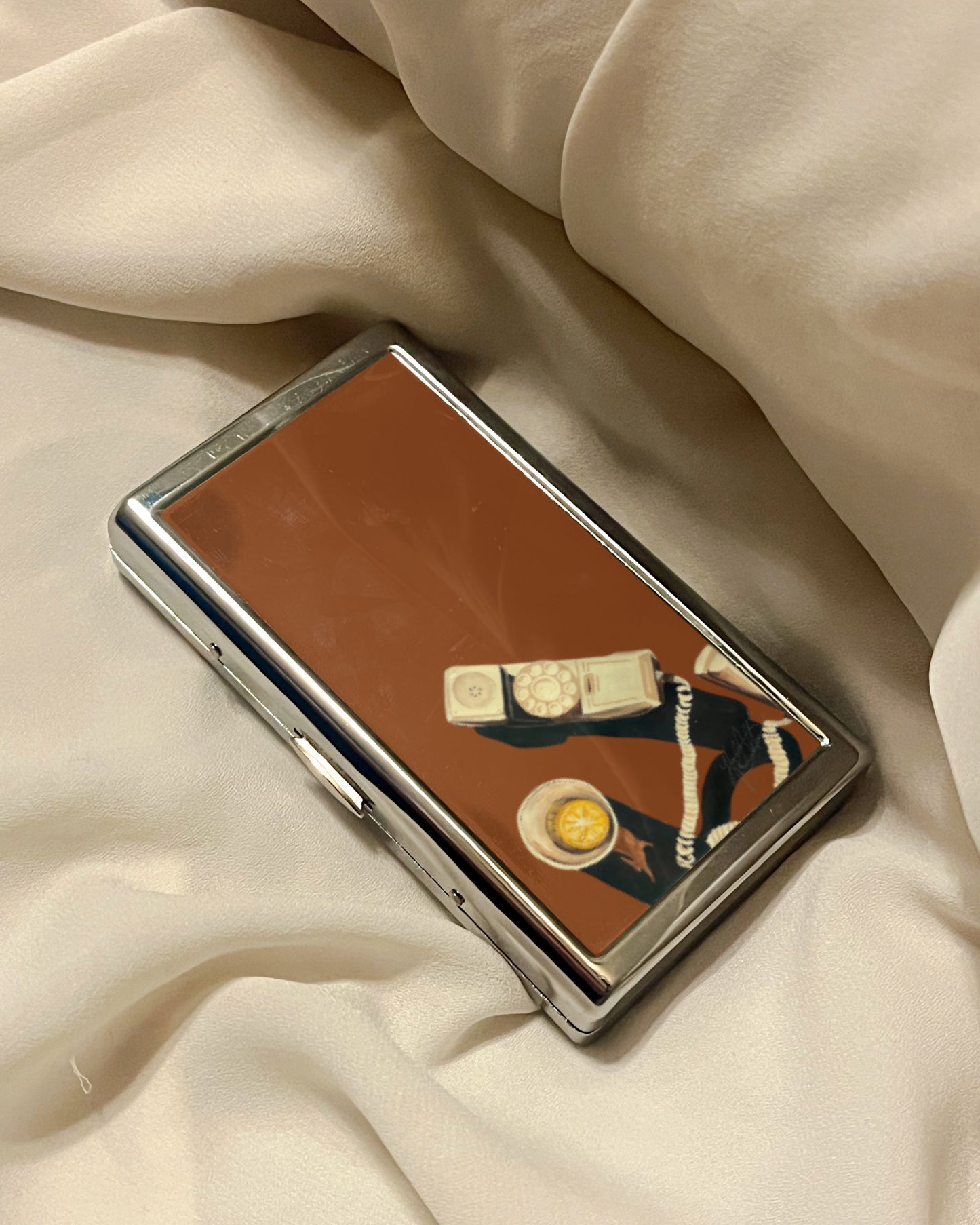 You Up? | 2-Sided Art Vintage Metal Pocket Case