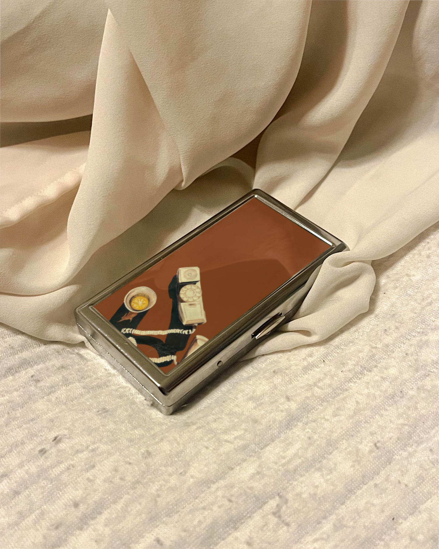 You Up? | 2-Sided Art Vintage Metal Pocket Case