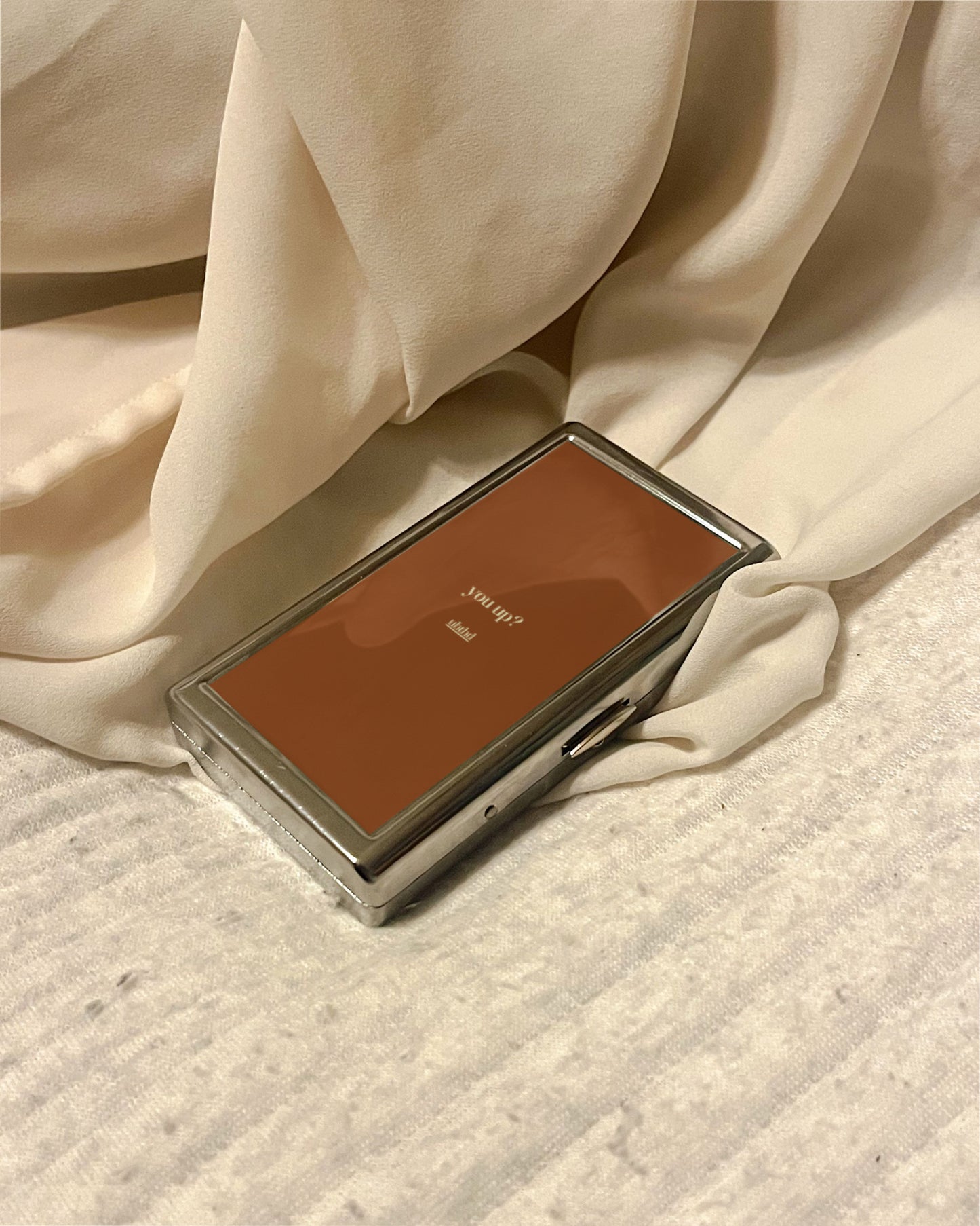 You Up? | 2-Sided Art Vintage Metal Pocket Case