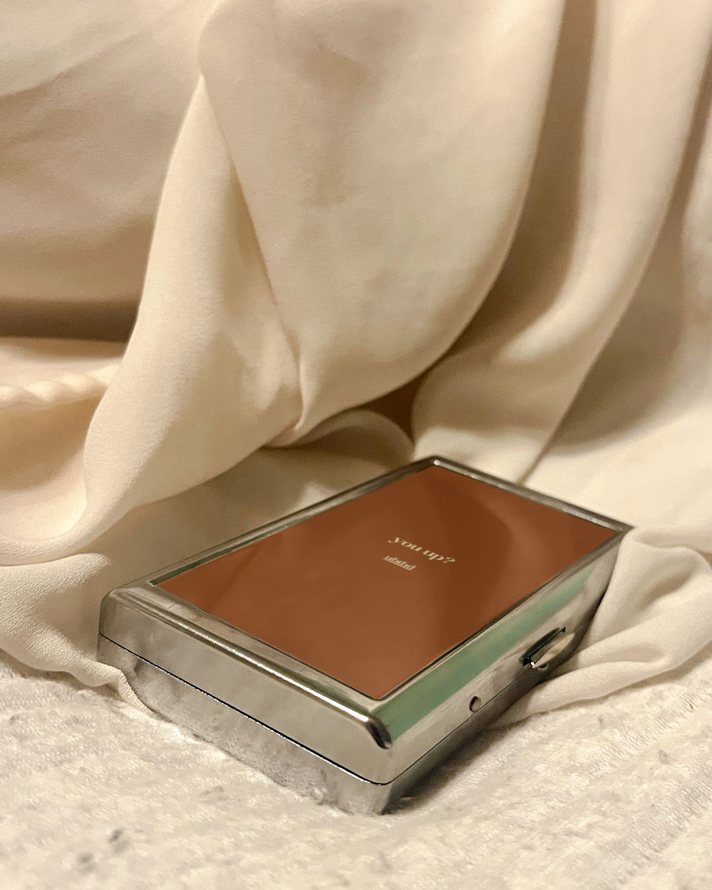 You Up? | 2-Sided Art Vintage Metal Pocket Case
