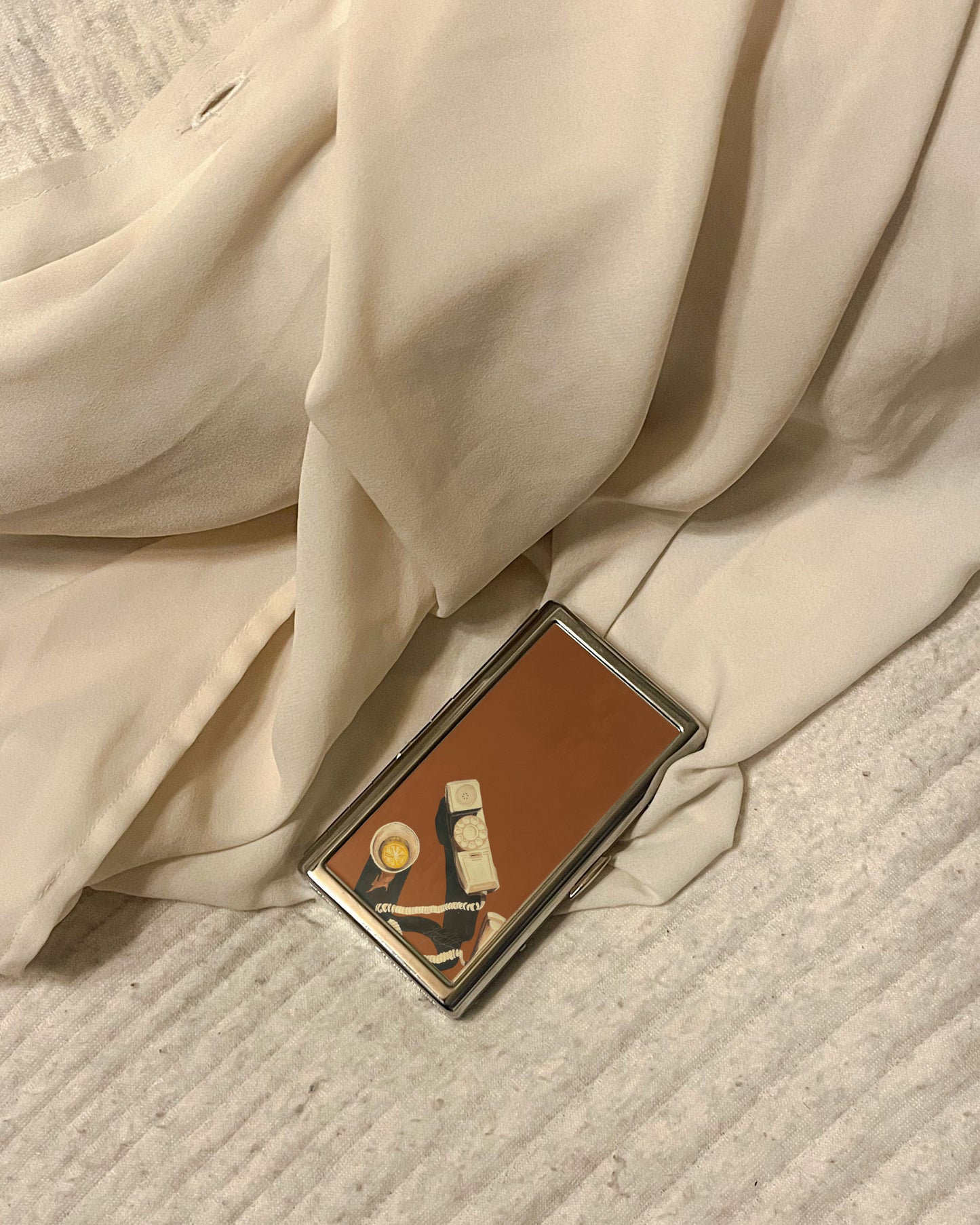 You Up? | 2-Sided Art Vintage Metal Pocket Case