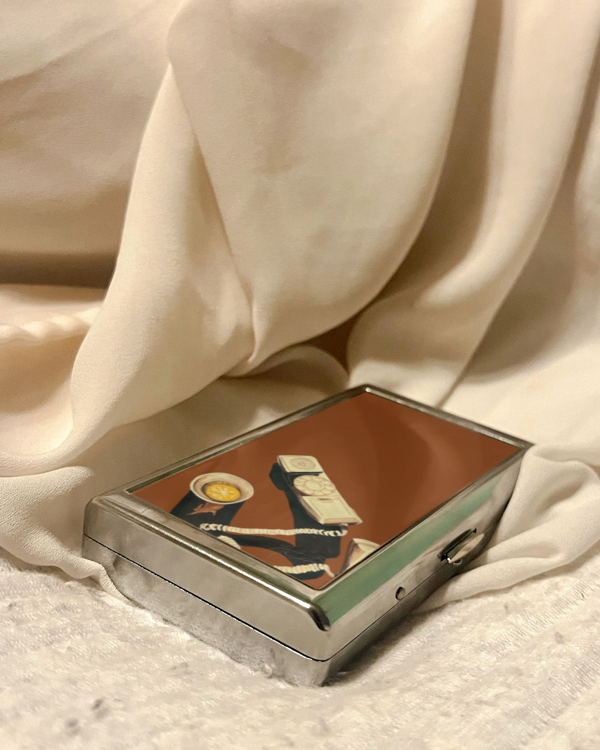 You Up? | 2-Sided Art Vintage Metal Pocket Case